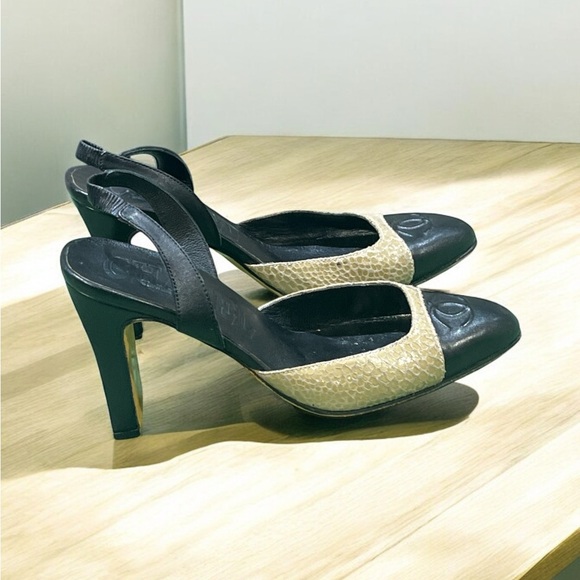 Chanel Exotic Skin Slingback Heels Size 36/6US. - Picture 1 of 7